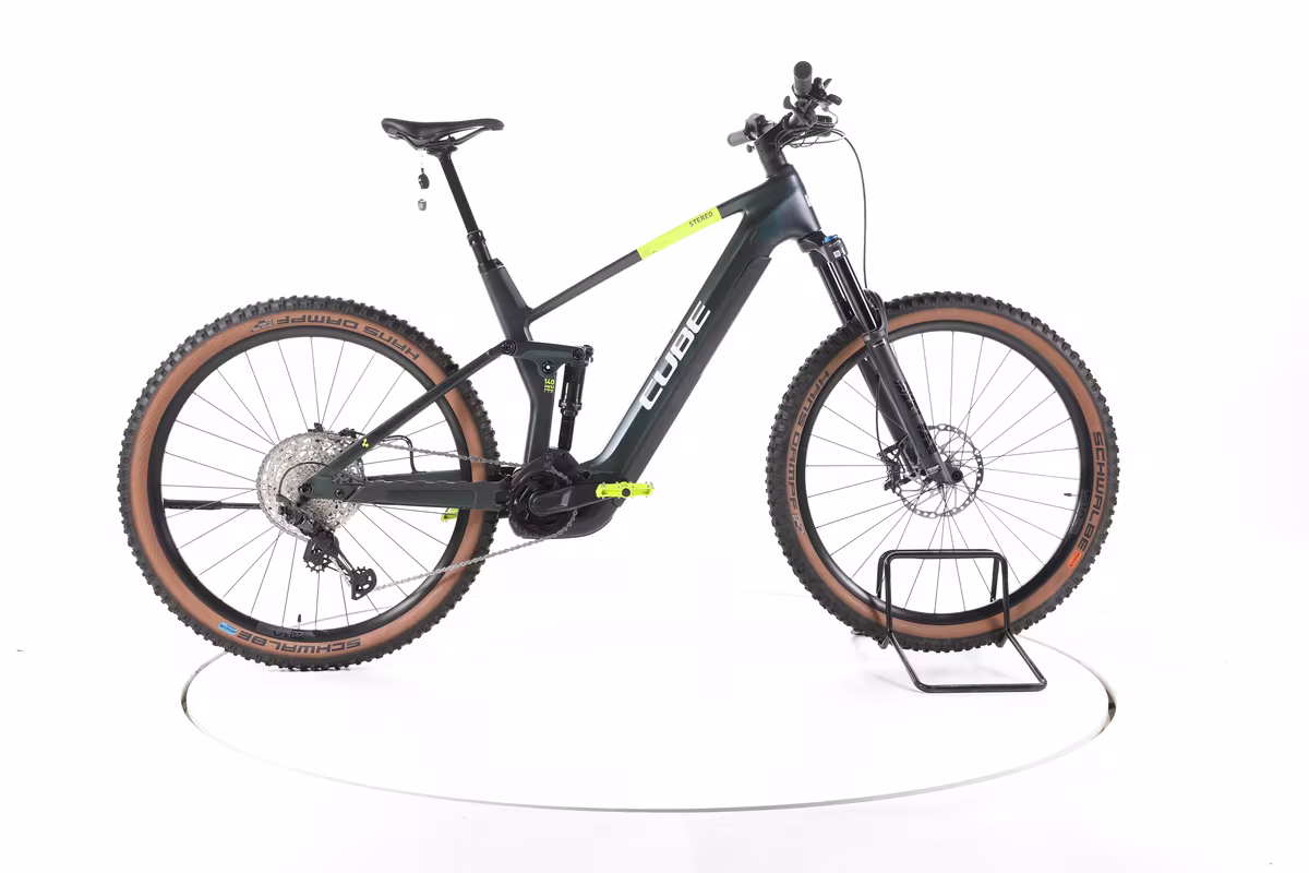Cube Stereo Hybrid 140 HPC SLX E-Bike Tout-Suspendu Carbone 2024
