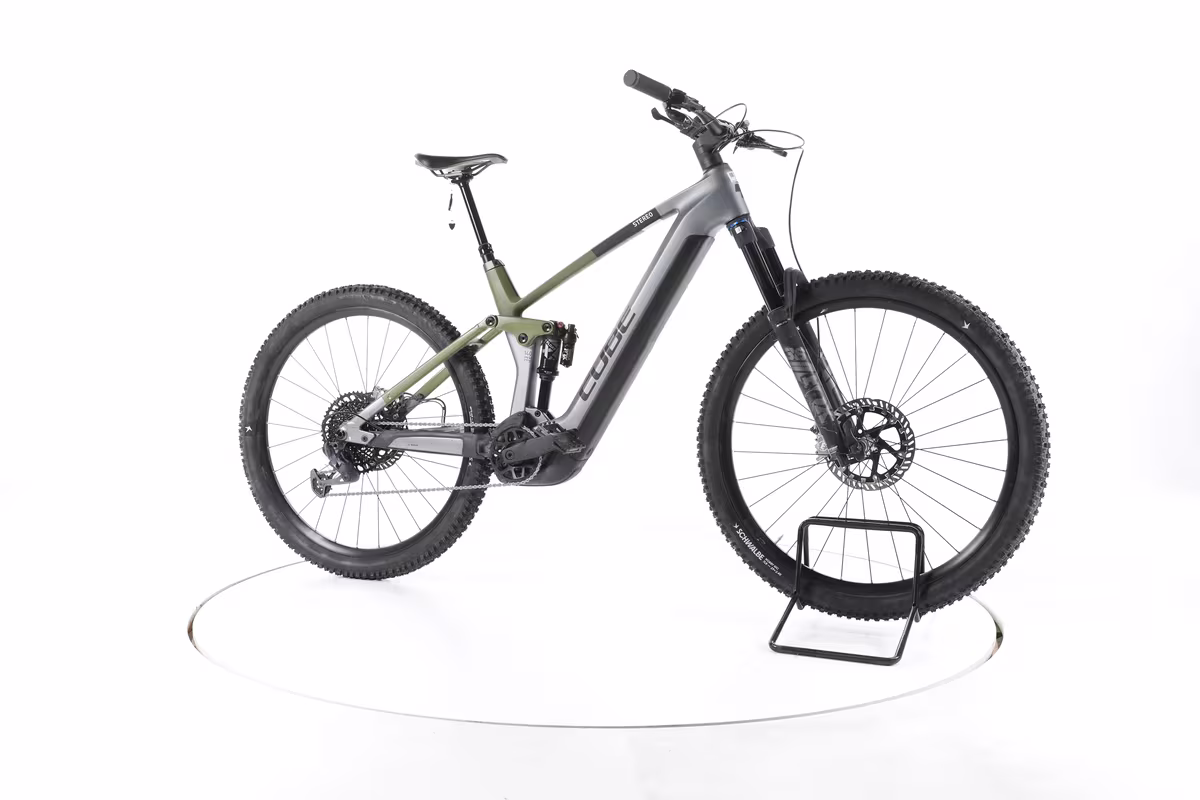 Cube Stereo Hybrid 140 HPC TM E-Bike Tout-Suspendu Carbone - Miniature 2